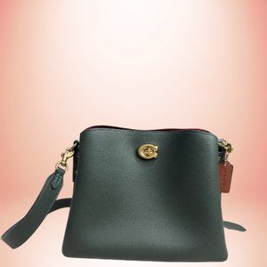 Coach Dark Green Medium Size Purse